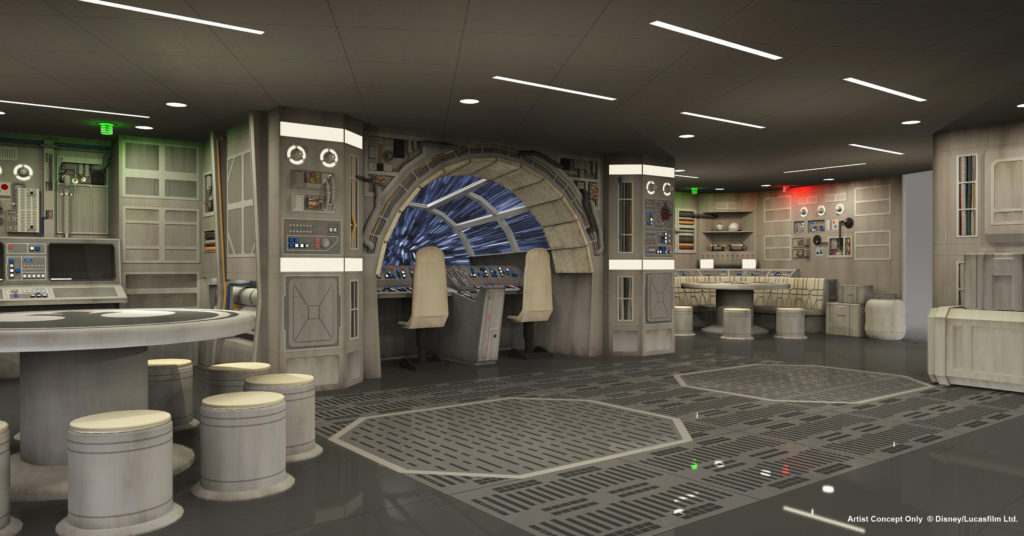 Espacio Star Wars en el barco Disney Dream