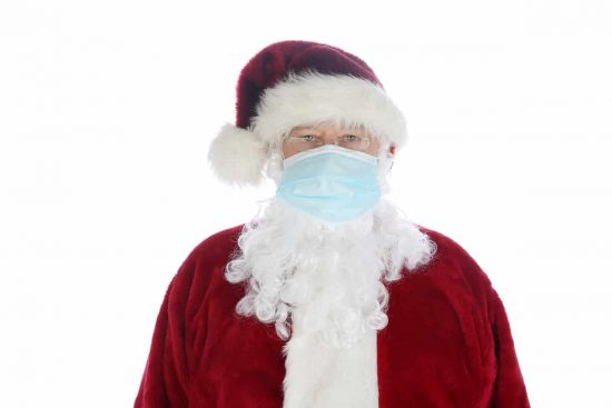 papa noel coronavirus navidad