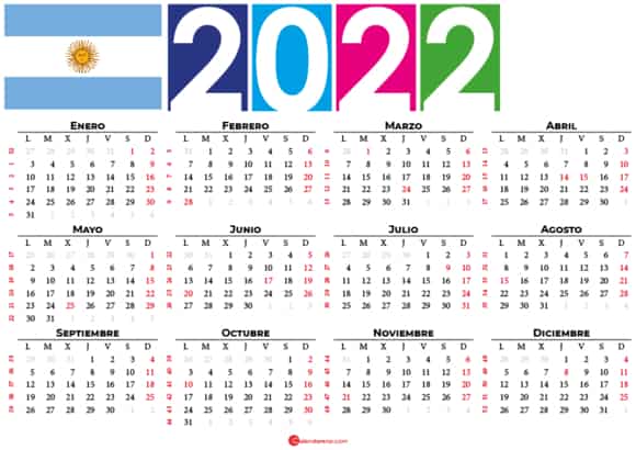 calendario 2022 en argentinaario